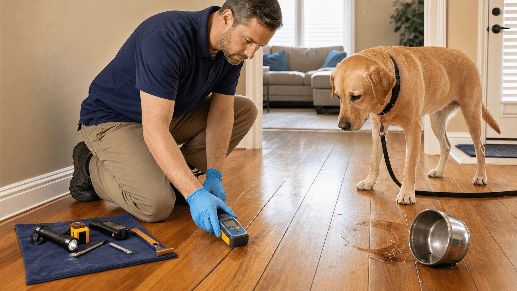 How Residential Floor Inspection Addresses Pets and Spill Concerns